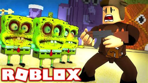 SURVIVE THE EVIL SPONGEBOB ARMY Roblox Terror In Bikini Bottom YouTube