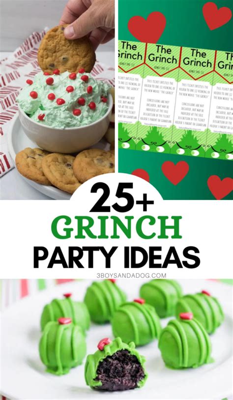 25 Grinch Party Ideas For Kids Adults 3 Boys And A Dog