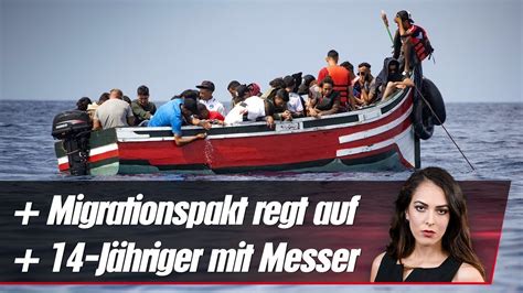 Aufruhr Um Migrationspakt J Hriger Mit Messer Youtube