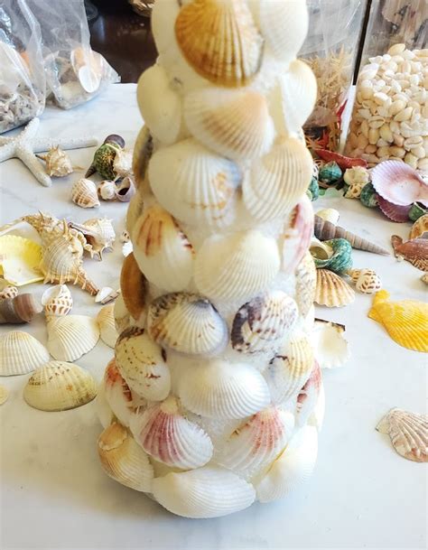 Seashell Christmas Tree Craft Christmas In July My Pinterventures