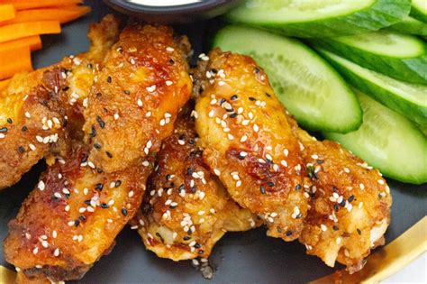 Amazing Sweet And Savory Korean Chicken Wings Cakes And Coriander