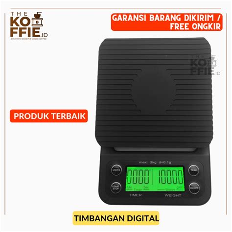 Jual Timbangan Kopi Digital Coffee Timer Dapur Kue Kg Coffee Scale