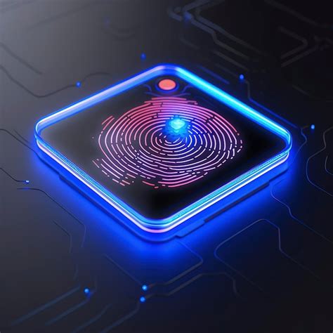 Premium Photo | Photo of a fingerprint scanner for biometric