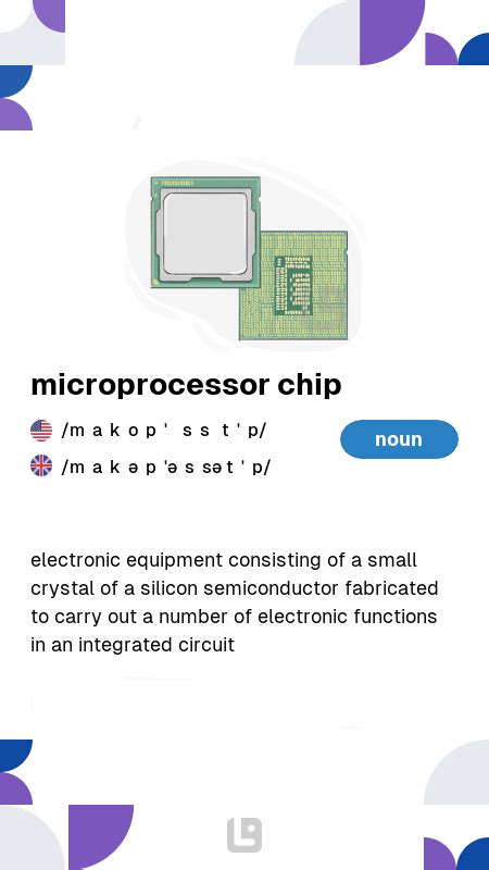 Definition & Meaning of "Microprocessor chip" | LanGeek