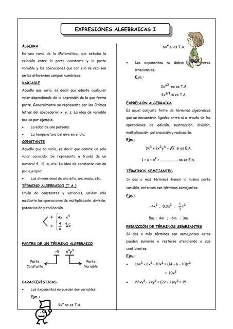 Expresiones Algebraicas DANIEL LUCIANO UDocz