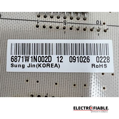 6871W1N002D LG Power Control Board