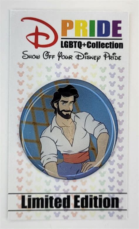 Disney Prince Eric Bearded Sexy Hipster Gay Pride Interest Custom Fantasy Pin Values Mavin