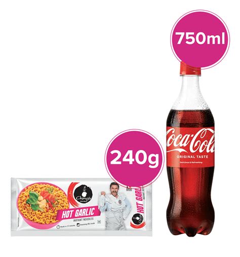 Buy Chings Secret Hot Garlic Instant Noodles Coca Cola Combo Online Combo At Best Price