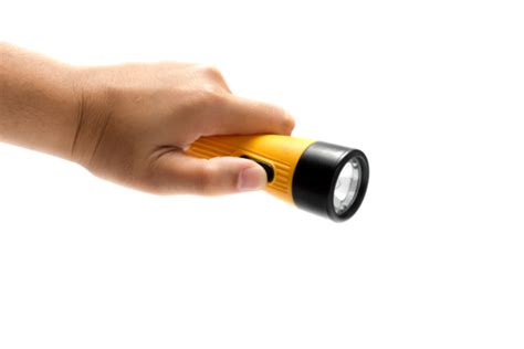 Hand Holding Flashlight View Tool One Lantern PNG Transparent Image