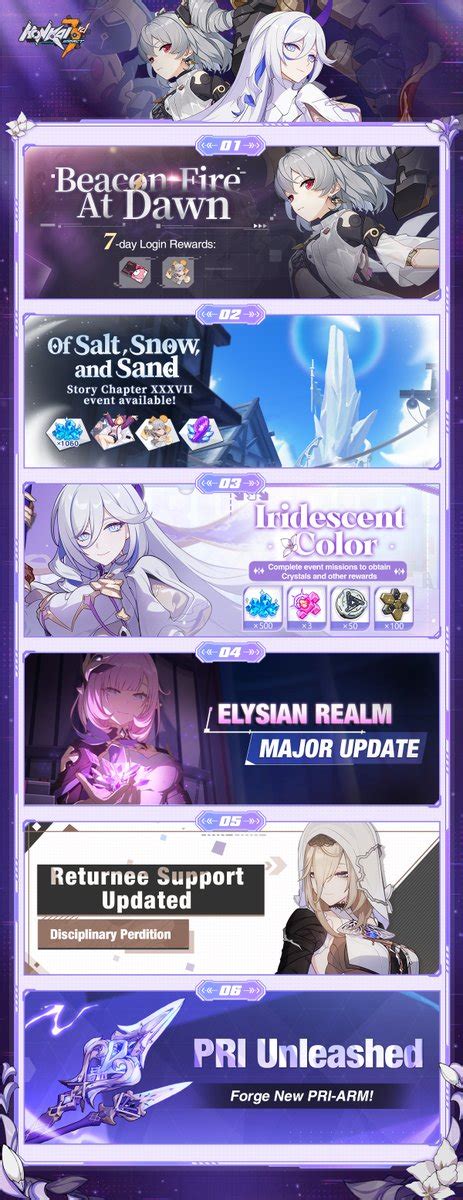 Honkai Impact 3rd On Twitter ☆☆ New Events In Version Update Week 1 ☆☆ Available After The V6