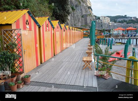 SORRENTO, ITALY - AUGUST 23, 2018: Peter Beach Club Restaurant and ...