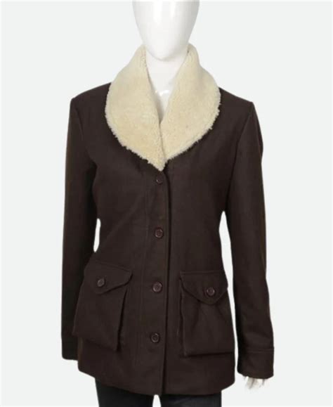 Yellowstone Kelly Reilly Shearling Coat Beth Dutton Brown Coat