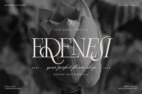 Frosty Garden Elegant Retro Serif Font Behance