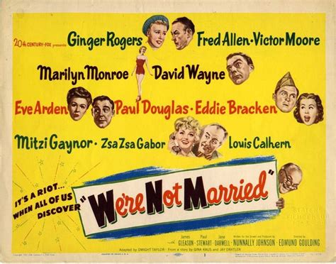 Film 1952 We Re Not Married Divine Marilyn Monroe Jaquette Dvd