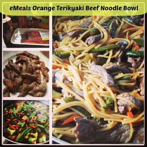 Emeals Recipe Orange Teriyaki Beef Noodle Bowl The Food Hussy