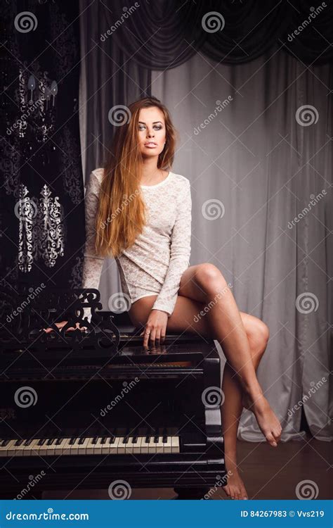 Attractive Woman In Sexual Lingerie Stock Image Image Of Girls Long