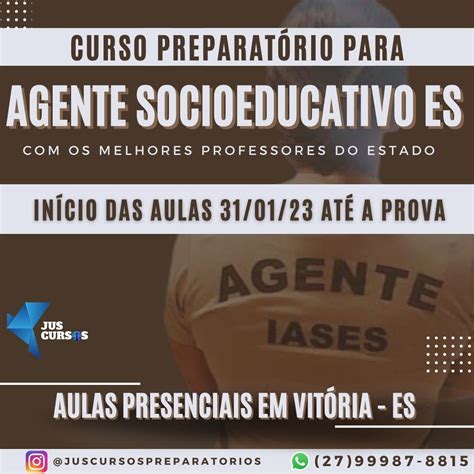 Curso preparatório para agente socioeducativo ES presencial