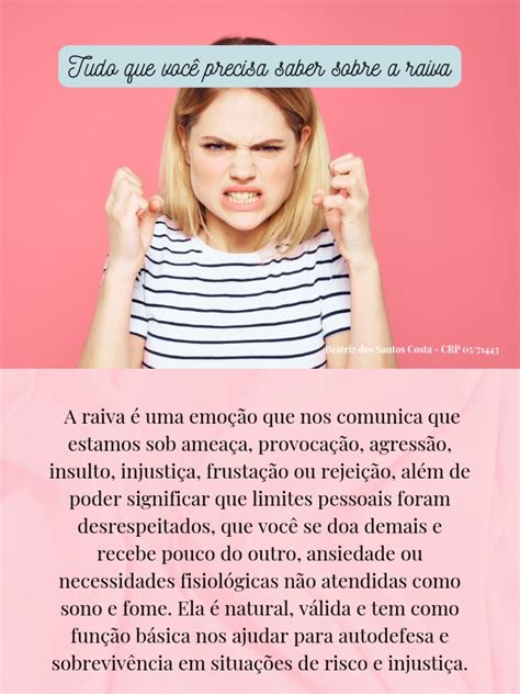 Eu Poderia Concluir Que A Raiva É Um Pensamento - Tudo Que Você Precisa Saber Sobre Raiva | PDF | Pensamento | Ansiedade