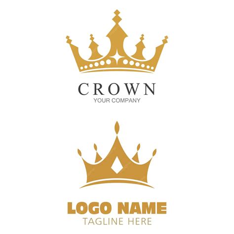 Premium Vector Crown Logo Template Vector Icon Illustration Design