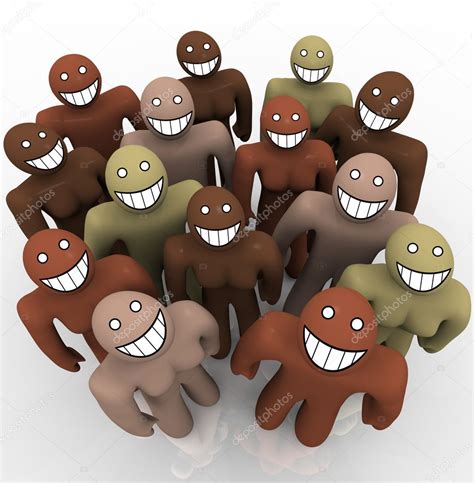 Diverse Group of - Smiling Faces — Stock Photo © iqoncept #4441014