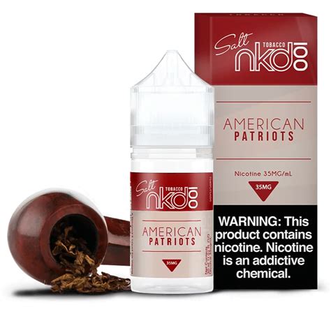 NicSalt Naked Tobacco American Patriots Mg Ml Mundo Vape