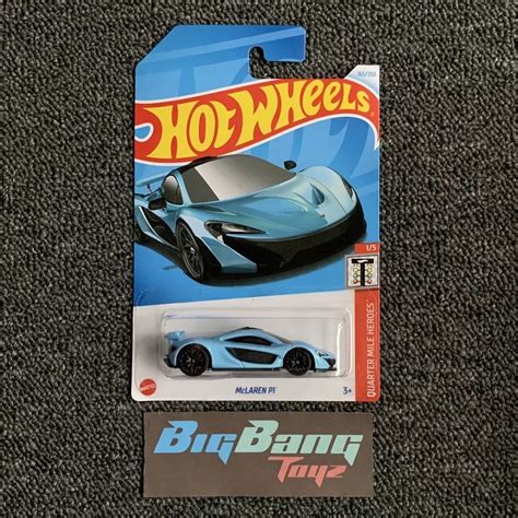Hot Wheels McLaren P1 Blue 165 Mainline 2024 Case J K In Stock New