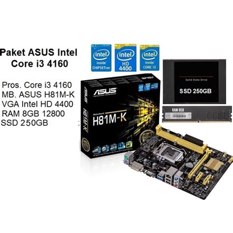 Jual Paket Intel Gen Core I Mobo Asus Msi H Ram Ssd Shopee