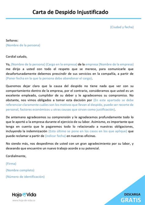 Ejemplo De Carta De Despido Voluntario Ejemplos De Carta Mobile Legends