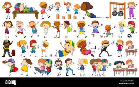 Set of simple characters illustration Stock Vector Image & Art - Alamy