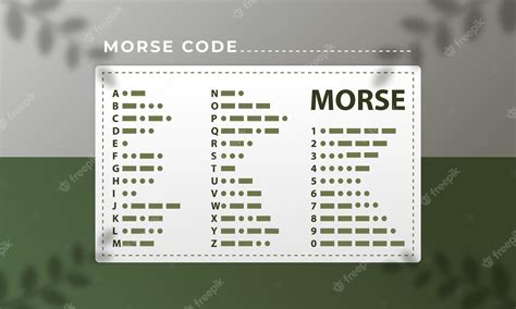 Международная азбука морзе, подходит для изучения азбуки морзе ...