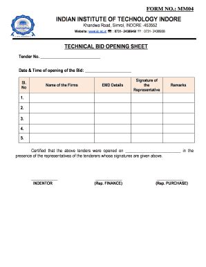 Fillable Online Iiti Ac Indian Institute Of Technology Indore Iiti Ac