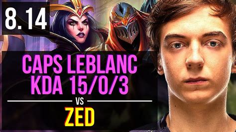 Fnc Caps Leblanc Vs Zed Mid Kda Legendary Euw Master