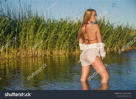 Beautiful Woman Sexy Bikini On Beach Stock Photo Shutterstock