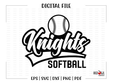 Softball Svg Knight Softball Svg Knights Knight Softball Etsy