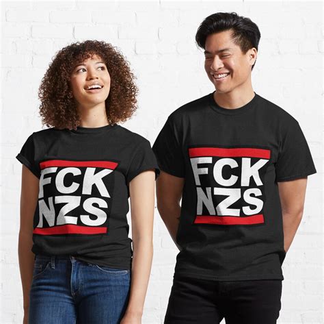 Fck Nzs Fuck Nazis Anti Racism Logo Design Sticker For Sale By Vintagegraphic Redbubble