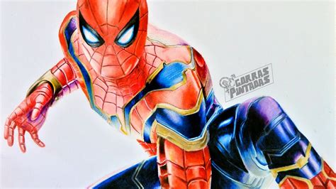 Como Dibujar A Iron Spiderman Draw Iron Spiderman Youtube