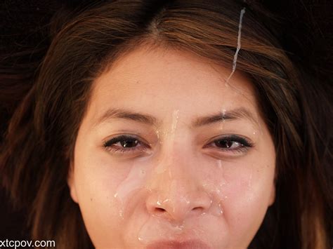 Horny Slut Nicole Ferrera Gets Cum All Over Her Pretty Face Photos