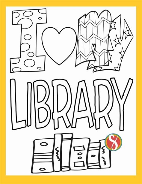 Coloring Pages Of Library