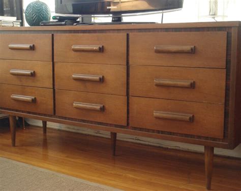 Mid Century Modern Danish Style Bassett Credenza Dresser 9 Etsy