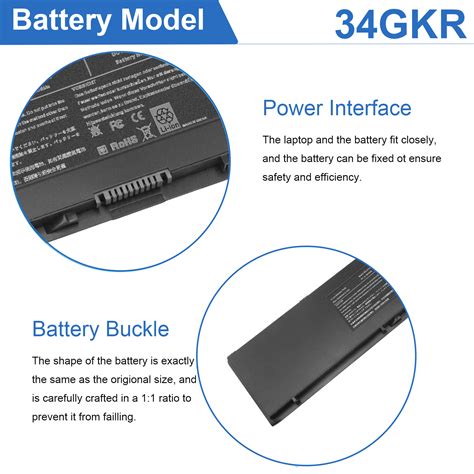 Wh Battery For Dell Latitude E E E Type Rnfd