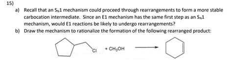 SOLVED 15 Recall That An Swl Mechanism Could Proceed Through