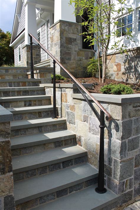 Bronze Steel Exterior In Exterior Handrail Exterior Stairs