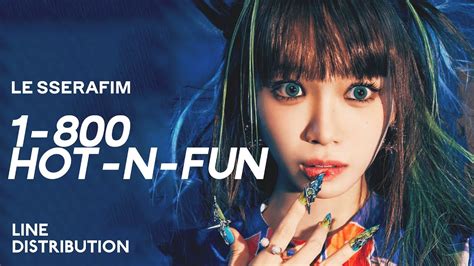 LE SSERAFIM Hot N Fun Line Distribution YouTube