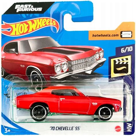 Hot Wheels FAST FURIOUS Szybcy i wściekli 70 CHEVELLE SS 2020 GHC78 074299057854 Cena