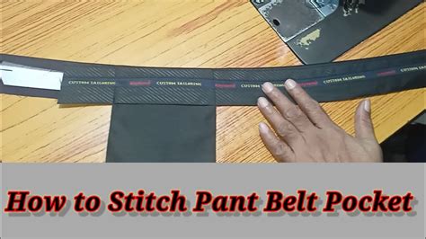 How To Stitch Pant Belt Pocket How To Sew Pant Watch Pocket How To Sew Pant Secret Pocket