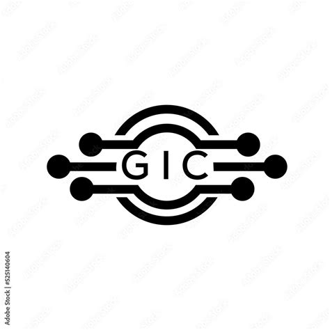 GIC letter logo. GIC best white background vector image. GIC Monogram logo design for ...