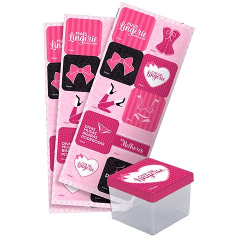 Adesivos Quadrados Ch De Lingerie Unidades Festcolor Rizzo Rizzo Embalagens
