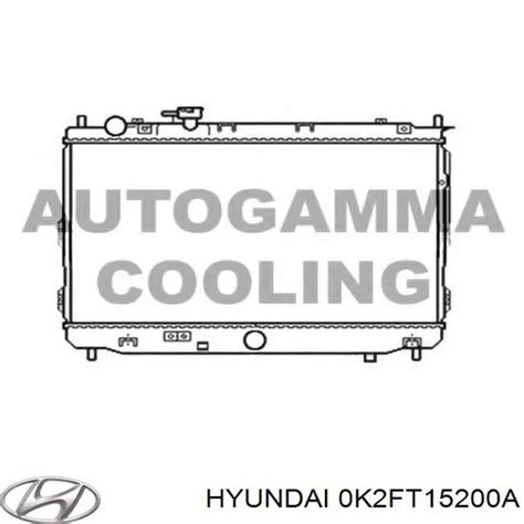 0K2FT15200A Hyundai/Kia радиатор охлаждения двигателя