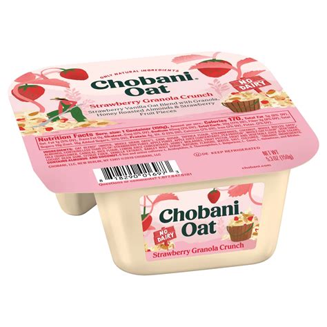 Chobani Oat Strawberry Granola Crunch Yogurt - Shop Yogurt at H-E-B