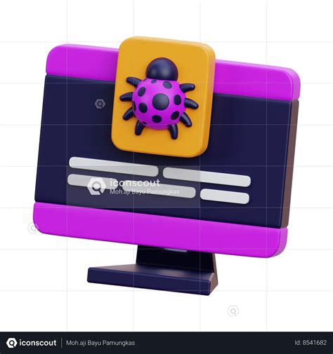 Computer Virus 3d Icon Free Download Crime And Security 3d Icons